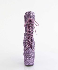 Stovletter Dam Med Plata höga klackar | Adore-Gwr 18 Cm Pleaser Hogklackade Boots Glitter Lavendel