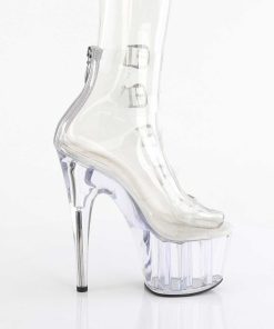 Stovletter Dam Med Plata höga klackar | Transparent 18 Cm Adore-700-33C Oppen Ta Ankel Booties