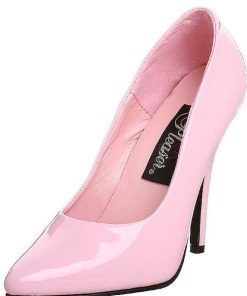 Stora Hoga Klackar For Man höga klackar | Pink Lack 13 Cm Seduce-420 Pumps Hogklackade Herrskor