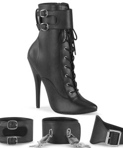 Fetish Skor & Extrema Stovlar höga klackar | Konstlader 15 Cm Domina-1023 Stiletto Ankle Boots Med Hoga Klackar