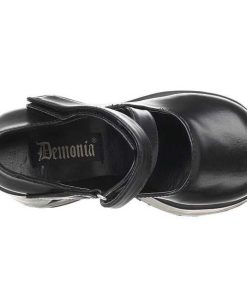 Demoniacult Skor & Stovlar Dam höga klackar | Svart 13 Cm Dynamite-03 Lolita Skor Goth Wedge Plataskor Med Kilklack