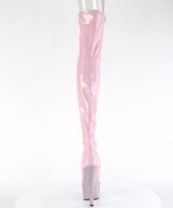 Larhoga Stovlar Med Plata höga klackar | Rosa 18 Cm Bej-3011-7 Hologram Larhoga Lackstovlar