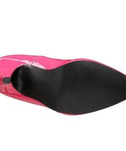 Stora Hoga Klackar For Man höga klackar | Fuchsia Lack 10 Cm Dream-420 Pumps Hogklackade Herrskor