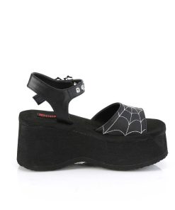 Demoniacult Skor & Stovlar Dam höga klackar | Vegan 6,5 Cm Demoniacult Funn-10 Lolita Emo Sandaler Med Plata