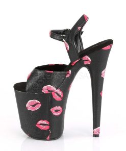 Hoga Klackar Mer Plata höga klackar | Svart 20 Cm Flamingo-809Kisses Pleaser High Heels Skor