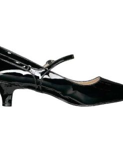 Stora Hoga Klackar For Man höga klackar | Svart Lacklader 5 Cm Fab-425 Stora Storlekar Pumps Skor