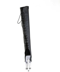 Larhoga Stovlar Med Plata höga klackar | Vegan 18 Cm Spectator-3019-2 Svarta Larhoga Boots