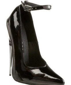 Fetish Skor & Extrema Stovlar höga klackar | Svart Lack 15 Cm Scream-12 Fetish Hoga Pumps Skor