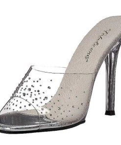 Slip In Klackar Utan Plata höga klackar | Strass Stenar 11,5 Cm Fabulicious Gala-01Sd Dam Tofflor Med Hoga Klack