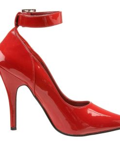 Pumps Klackar Utan Plata höga klackar | Roda Lackpumps 13 Cm Seduce-431 Ankelrem Pumps - Lackpumps Med Ankelband