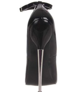 Fetish Skor & Extrema Stovlar höga klackar | Svart Lack 16 Cm Dagger-12 Fetish Hoga Pumps Skor