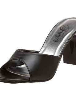 Slip In Klackar Utan Plata höga klackar | Svart 8,5 Cm Fabulicious Romance-301-2 Hogklackade Slipper Skor