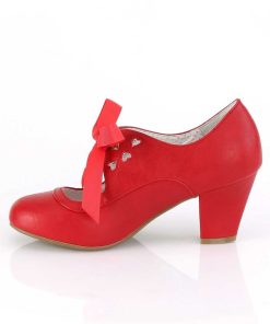 Pumps Klackar Utan Plata höga klackar | Rod 6,5 Cm Wiggle-32 Retro Vintage Maryjane Pumps Med Blockklack