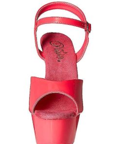 Hoga Klackar Mini Plata höga klackar | Rosa Neon 15 Cm Pleaser Kiss-209Uv Plata Hogklackade Skor