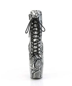 Stovletter Dam Med Plata höga klackar | Adore - 18 Cm Pleaser Hogklackade Boots Orm Monster Svarta