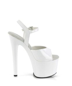 Hoga Klackar Mer Plata höga klackar | Vita High Heels 18 Cm Passion-709 Plata High Heels