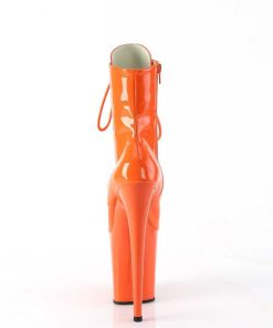 Stovletter Dam Med Plata höga klackar | Flamingo-1020 20 Cm Pleaser Hogklackade Boots Orange