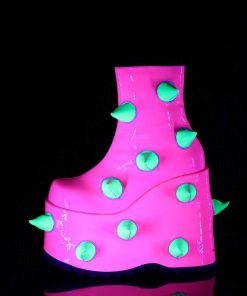 Demoniacult Skor & Stovlar Dam höga klackar | Vegan 18 Cm Slay-77 Demoniacult Alternativa Plataboots Neon