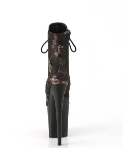 Stovletter Dam Med Plata höga klackar | Flamingo-1020Cm 20 Cm Pleaser Hogklackade Boots Kamouflage