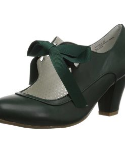 Pumps Klackar Utan Plata höga klackar | Gron 6,5 Cm Wiggle-32 Retro Vintage Maryjane Pumps Med Blockklack