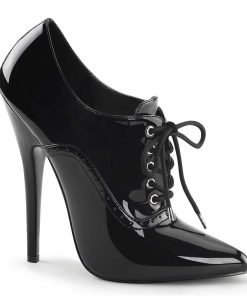 Pumps Klackar Utan Plata höga klackar | Lacklader 15 Cm Domina-460 Oxford Pumps - Hogklackade Pumps Med Snorning Svart