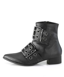 Demoniacult Skor & Stovlar Herr höga klackar | Vegan Warlock-55 Spetsiga Boots - Herr Winklepicker Boots 2 Spaender