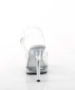 Hoga Klackar Mini Plata höga klackar | Transparent High Heels 12,5 Cm Glory-508 Plata High Heels