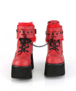 Demoniacult Skor & Stovlar Dam höga klackar | Rod Vegan 9 Cm Ashes-57 Lolita Plata Ankleboots Med Blockklack Till Kvinnor