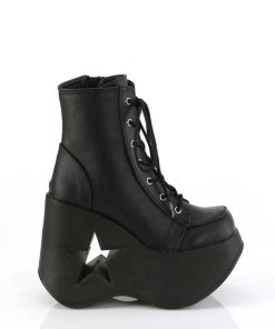 Demoniacult Skor & Stovlar Dam höga klackar | Vegan Emo 13 Cm Dynamite-106 Alternativa Wedge Plataboots Svart