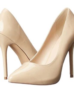 Pumps Klackar Utan Plata höga klackar | Beige Lack 13 Cm Amuse-20 Spetsiga Pumps Med Stilettklackar