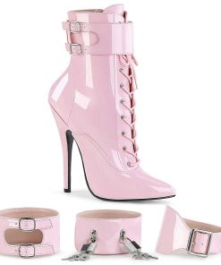 Fetish Skor & Extrema Stovlar höga klackar | Rosa 15 Cm Domina-1023 Stiletto Ankle Boots Med Hoga Klackar