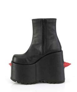 Demoniacult Skor & Stovlar Dam höga klackar | Vegan 18 Cm Slay-77-2 Demoniacult Alternativa Plataboots Svart