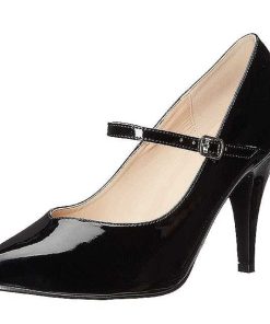 Stora Hoga Klackar For Man höga klackar | Svart Lacklader 10 Cm Dream-428 Stora Storlekar Pumps Skor