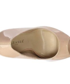 Pumps Klackar Utan Plata höga klackar | Beige Lack 13 Cm Sexy-42 Klassiska Pumps Klackskor Dam