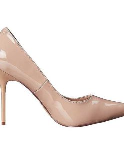 Pumps Klackar Utan Plata höga klackar | Beige Lack 10 Cm Classique-20 Spetsiga Pumps Med Stilettklackar