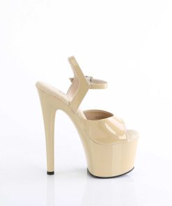 Hoga Klackar Mer Plata höga klackar | Beige 18 Cm Passion-709 Pleaser Stilettklack Sandaler