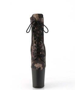 Stovletter Dam Med Plata höga klackar | Flamingo-1020Cm 20 Cm Pleaser Hogklackade Boots Kamouflage