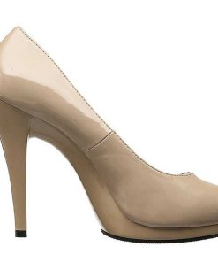 Stora Hoga Klackar For Man höga klackar | Beige Lack 11,5 Cm Flair-480 Dam Pumps For Man