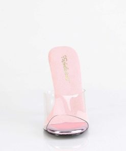 Slip In Klackar Utan Plata höga klackar | Rosa Mules 11,5 Cm Gala-01Dmm Strass Mules Med Stilettklack