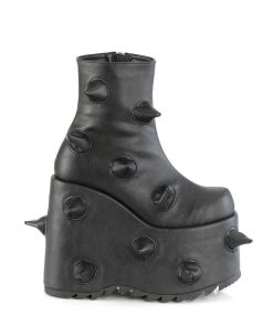 Demoniacult Skor & Stovlar Dam höga klackar | Vegan 18 Cm Slay-77 Demoniacult Alternativa Plataboots Svart