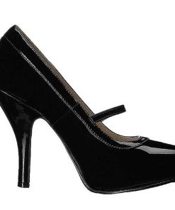 Stora Hoga Klackar For Man höga klackar | Svart Lacklader 11,5 Cm Pinup-01 Stora Storlekar Pumps Skor