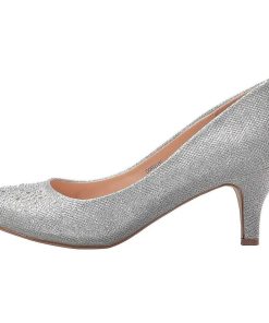 Pumps Klackar Utan Plata höga klackar | Silver Kristall Sten 6,5 Cm Doris-06 Hoga Pumps Festskor Med Klack