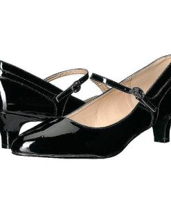 Stora Hoga Klackar For Man höga klackar | Svart Lacklader 5 Cm Fab-425 Stora Storlekar Pumps Skor