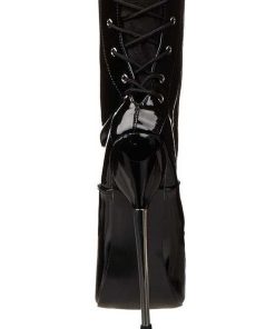 Fetish Skor & Extrema Stovlar höga klackar | Vinyl 16 Cm Dagger-3060 Fetish Larhoga Stovlar Blanka