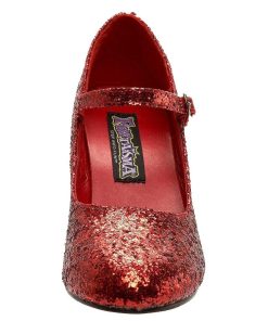 Pumps Klackar Utan Plata höga klackar | Glitter Mary Jane Pumps 8 Cm Dorothy Prinsessskor Funtasma Cosplay Skor