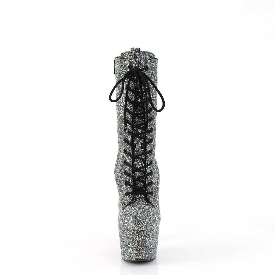 Stovletter Dam Med Plata höga klackar | Svart Glitter Plataboots 18 Cm Adore-1040Gr Hogklackade Boots