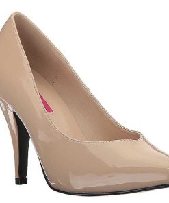 Stora Hoga Klackar For Man höga klackar | Beige Lack 10 Cm Dream-420 Pumps Hogklackade Herrskor