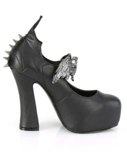 Demoniacult Skor & Stovlar Dam höga klackar | Vegan 13 Cm Demon-18 Gothic Pumps Skor Med Dold Plata