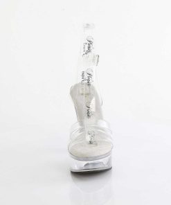 Hoga Klackar Mini Plata höga klackar | Transparent 13 Cm Martini-505 Vita Plata Hogklackat Sandaler Kvinnor