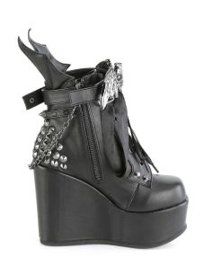 Demoniacult Skor & Stovlar Dam höga klackar | Vegan 13 Cm Poison-107 Kilklack Ankel Booties Med Wedge Plata